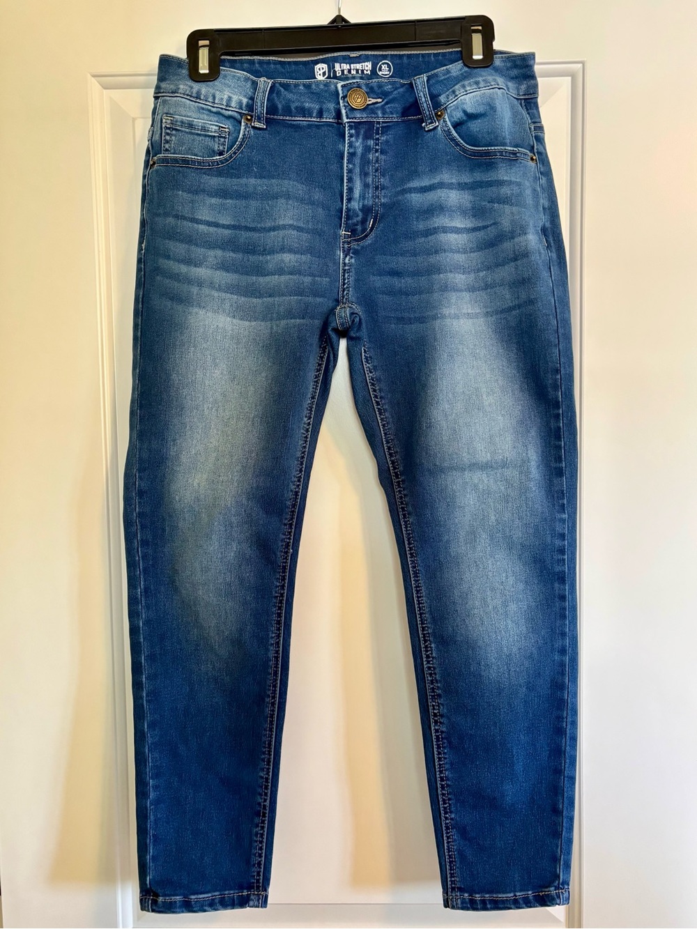 Born Primitive Slim Straight Blue Washed Women's Jeans Cropped Jeggings